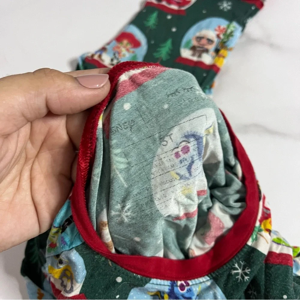 Little Sleepies Disney Pixar Snow Globes Christmas Bamboo Pajama Set 3T